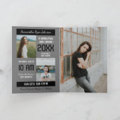 Zwart Modern Blok 5-Foto Afstuderen (Binnen)