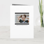 Zwart Modern Blok 5-Foto Afstuderen (Achterkant)