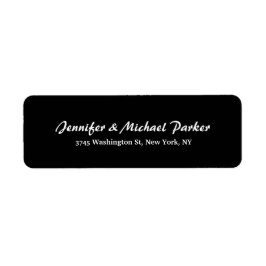 Zwart Modern Creatief Borstelschrift Familie Etiket