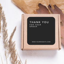 Zwart Modern Custom Business Dank u