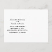 Zwart modern deco Sparen het Briefkaart van de Dat (Achterkant)