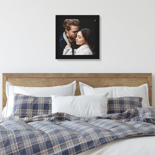 Zwart modern dik frame  canvas afdruk (Insitu (Slaapkamer))