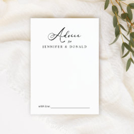 Zwart Modern Eenvoudig Script Huwelijk Koppel Advi