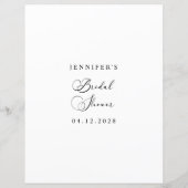 Zwart Modern Eenvoudig Script spel Hij zei dat ze  (Achterkant)