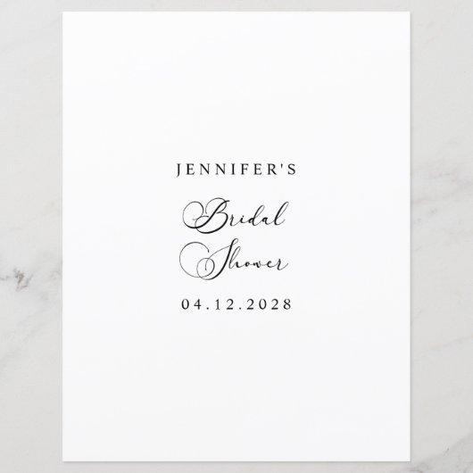 Zwart Modern Eenvoudig Script spel Hij zei dat ze  (Achterkant)