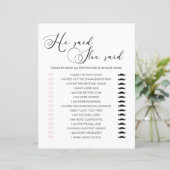 Zwart Modern Eenvoudig Script spel Hij zei dat ze  (Staand voorkant)