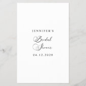 Zwart Modern eenvoudig script spel waar we waren Flyer (Achterkant)