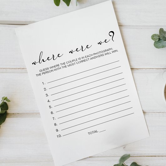 Zwart Modern eenvoudig script spel waar we waren Flyer