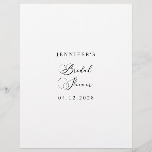 Zwart Modern Eenvoudig Script Vrijgezellenfeest Bi (Achterkant)