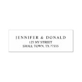 Zwart Modern Eenvoudig Script Zelfinktende Stempel (Design)