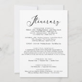 Zwart Modern Eenvoudig Welkomstbrief & Routebeschr Notitiekaartje (Achterkant)