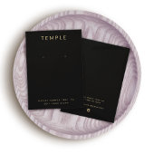 Zwart Modern Elegant Oorbel Display Kaart