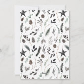 Zwart modern elegant script Kerstmulti-foto Feestdagenkaart (Achterkant)