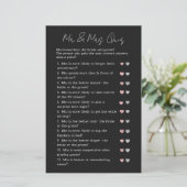 Zwart Modern Guess Wie Bruiloft Vrijgezellenfeest  (Staand voorkant)