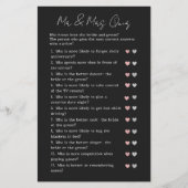 Zwart Modern Guess Wie Bruiloft Vrijgezellenfeest  (Voorkant)