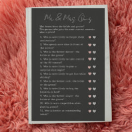 Zwart Modern Guess Wie Bruiloft Vrijgezellenfeest 