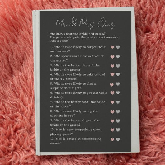 Zwart Modern Guess Wie Bruiloft Vrijgezellenfeest 