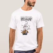 Zwart Modern Halloween T-shirt (Voorkant)