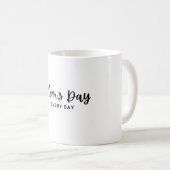 Zwart Modern Mam's Day Elke Dag Mok (Voorkant rechts)