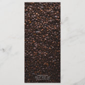 Zwart modern, minimalistisch Koffiewinkelmenu Menu (Achterkant)
