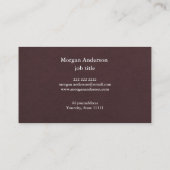 Zwart Modern Professioneel QR-code Zakelijk Logo Visitekaartje (Achterkant)