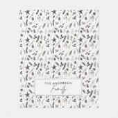 Zwart-modern schandalige elegant script kerstmis F Fleece Deken (Voorkant)