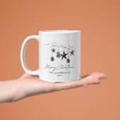 Zwart-modern schandalige elegante kerstmis mok