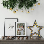 Zwart modern schandalige kerstmis perfect poster<br><div class="desc">Zwart modern stijlvol rustiek waterverf beige natuurlijke Scandinavische eigentijdse gedempte kleuren beige,  zwart-wit foto vakantie Kerstmis poster decor.</div>