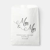 Zwart Modern Simple Script Vrijgezellenfeest Bedankzakje (Voorkant)