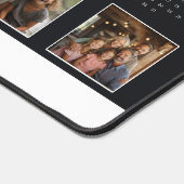 Zwart Modern Unieke Fotocollage 2024 Kalender Bureaumat (Hoek)