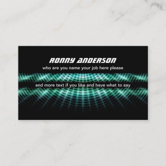 zwart modern visitekaartje (Voorkant)