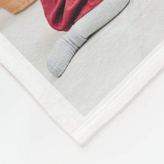 Zwart monogram 19 Afbeeldingen Foto Collage Fleece Deken (Hoek)