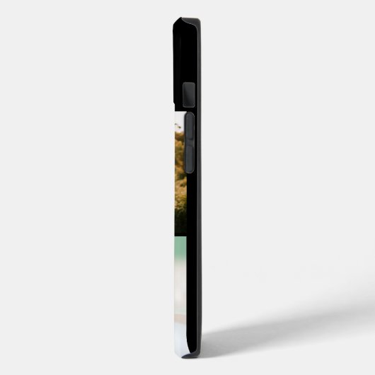 Zwart monogram 3 Fotocollage Case-Mate iPhone Case (Achterkant / Links)