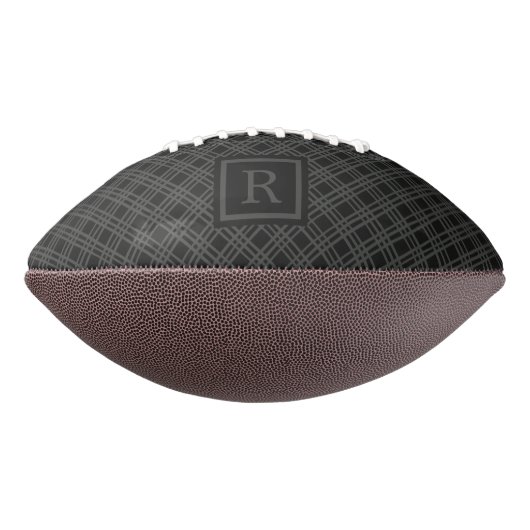 Zwart monogram american football (Gedraaid 270)