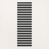 Zwart monogram Familie Foto Collage Yogamat (Achterkant)