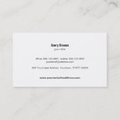 Zwart monogram goudschaar Logo haarstylist Visitekaartje (Achterkant)