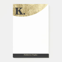  Zwart monogram Initiaal op Gold Foil Luxury