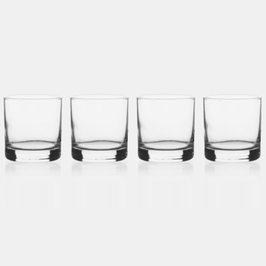 Zwart Monogram Initiaal Whiskey Glass Set Whisky Glas (Rechts)