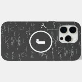 Zwart Monogram J Wiskunde Geek Algebra Case-Mate iPhone Case (Achterkant (horizontaal))