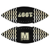  zwart Monogram jaarnummer American Football (Panelen)