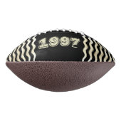  zwart Monogram jaarnummer American Football (Gedraaid 90)