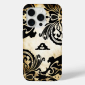Zwart monogram  katoenkern esthetisch Case-Mate iPhone case (Achterkant)