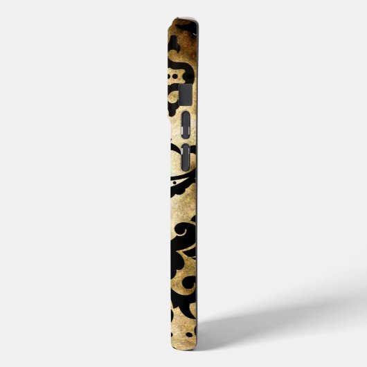 Zwart monogram  katoenkern esthetisch Case-Mate iPhone case (Achterkant / Links)