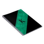Zwart Monogram Notitieboek (Rechterzijde)