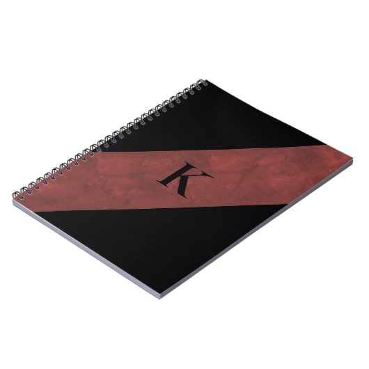 Zwart Monogram Notitieboek (Linkerzijde)