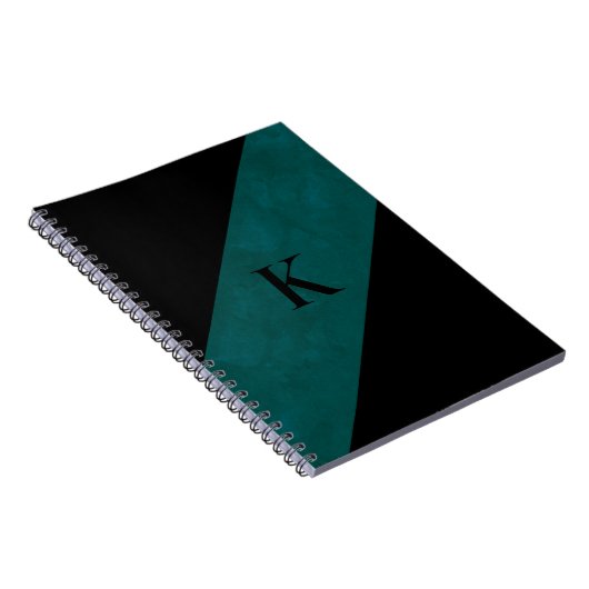 Zwart Monogram Notitieboek (Rechterzijde)