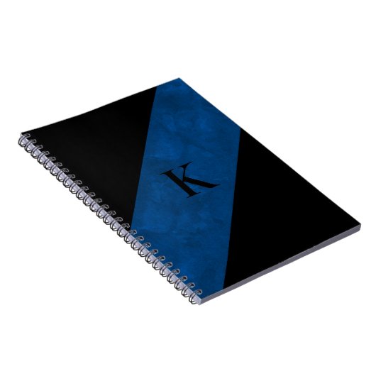 Zwart Monogram Notitieboek (Rechterzijde)