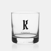 Zwart Monogram, oude stijl letter typografie