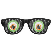 Zwart Monster Eye Party Shades Retro Zonnebril (Voorkant)