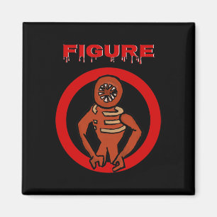 Zwart Monster Horror Spel Deuren Halloween Klanten Magneet